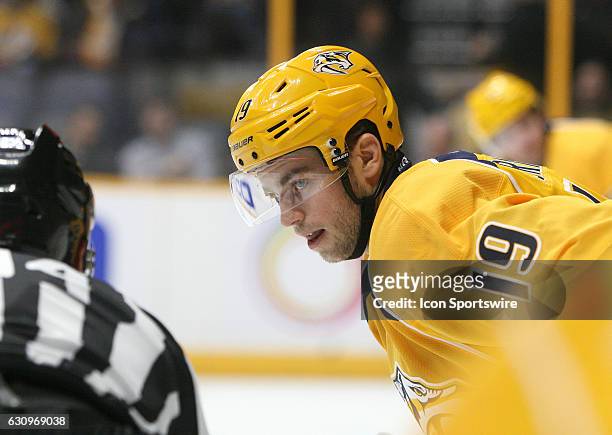 Nashville Predators center Calle Jarnkrok is shown during the NHL game between the Nashville Predators and the Montreal Canadiens, held on January 3...
