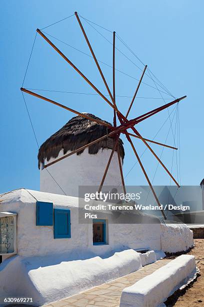 traditional windmill - terence waeland stock-fotos und bilder