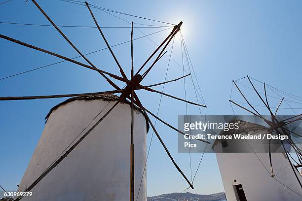 traditional windmills - terence waeland stock-fotos und bilder