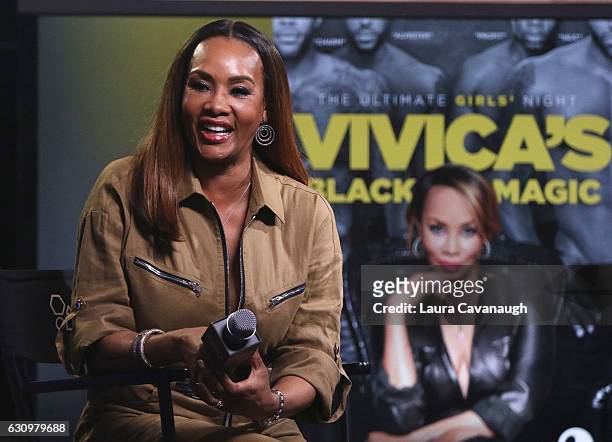 Vivica A. Fox attends Build Presents to discuss "Vivica's Black Magic" at AOL HQ on January 4, 2017 in New York City.