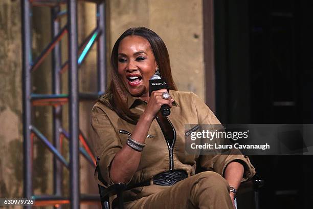 Vivica A. Fox attends Build Presents to discuss "Vivica's Black Magic" at AOL HQ on January 4, 2017 in New York City.