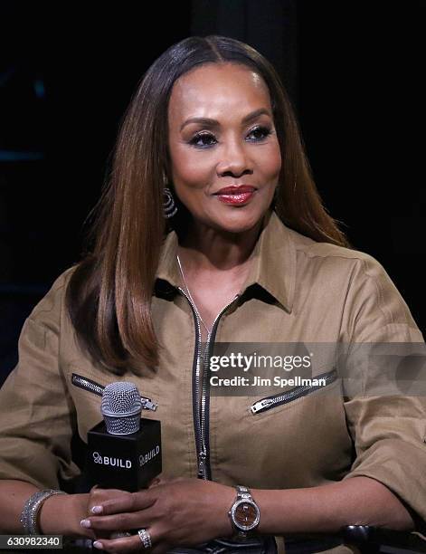 Actress Vivica A. Fox attends the Build series to discuss "Vivica's Black Magic" at AOL HQ on January 4, 2017 in New York City.