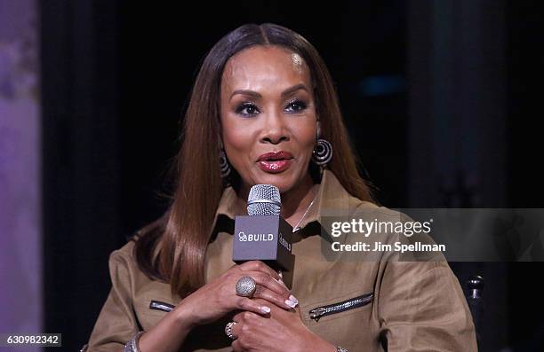 Actress Vivica A. Fox attends the Build series to discuss "Vivica's Black Magic" at AOL HQ on January 4, 2017 in New York City.