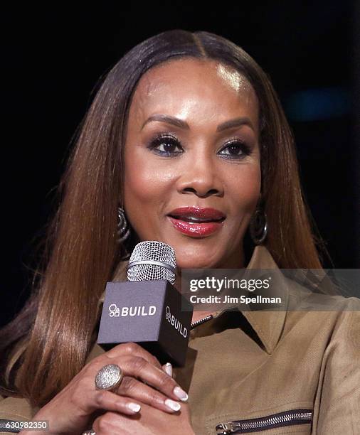 Actress Vivica A. Fox attends the Build series to discuss "Vivica's Black Magic" at AOL HQ on January 4, 2017 in New York City.