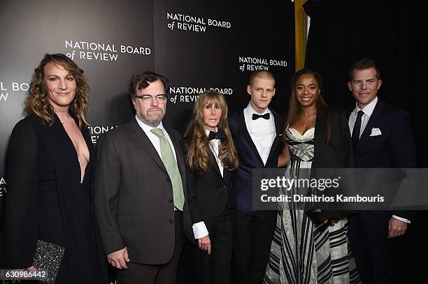 Producer Lauren Beck, Director Kenneth Lonergan, NBR President Annie Schulhof, Actor Lucas Hedges, Producer Kimberly Steward, and Director Kevin...