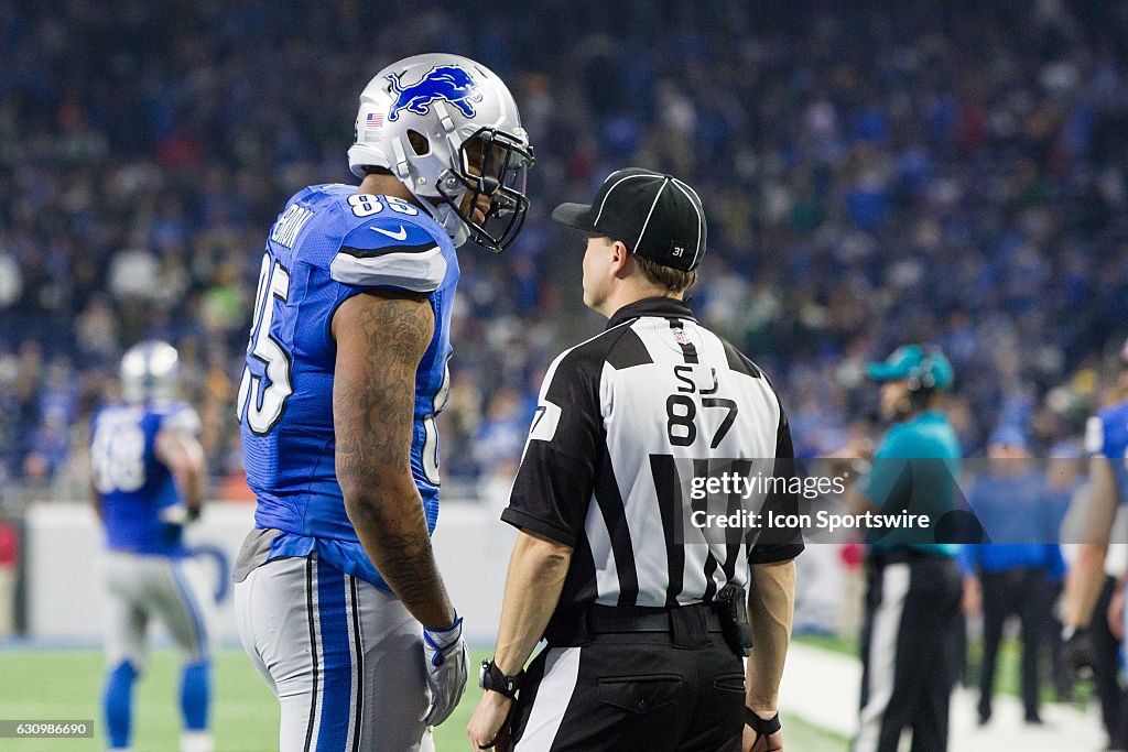 NFL: JAN 01 Packers at Lions