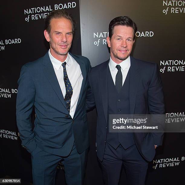 Director Peter Berg and actor Mark Wahlberg attend the 2016 National Board of Review Gala at Cipriani 42nd Street on January 4, 2017 in New York City.
