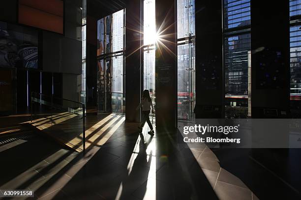 An employee walks through the Samsung Electronics Co. D'light flagship store in Seoul, South Korea, on Wednesday, Jan. 4, 2017. Samsung is scheduled...