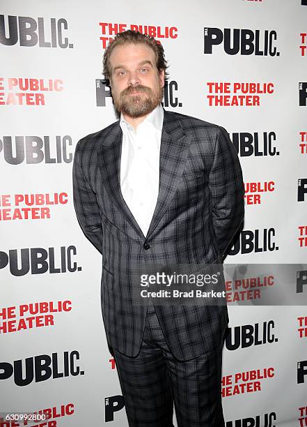 Actor David Harbour attends the 13th Annual Under the Radar Festival 2017 Opening Night at The Public Theater on January 4, 2017 in New York City.