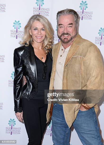 Actress Denise DuBarry and actor John Callahan attend the World Premiere of "Do It Or Die" at the 28th Annual Palm Springs International Film...