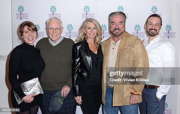 Director Jorn Winther, actress Denise DuBarry and actor John Callahan and actor Andrew McGuinness attend the World Premiere of "Do It Or Die" at the...