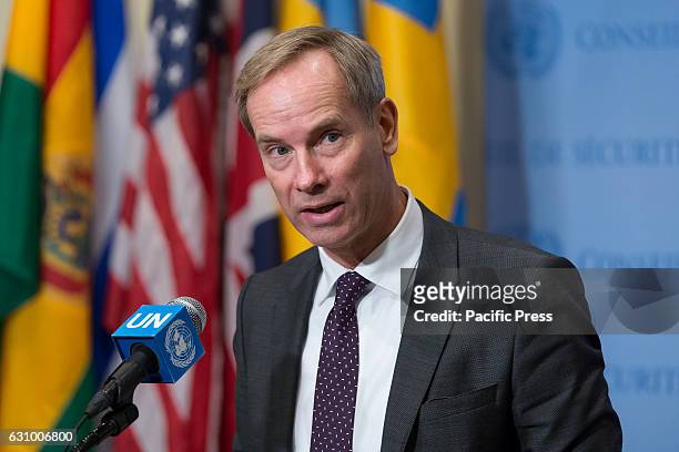 Following United Nations Security Consultations on the humanitarian situation in Iraq, Council President for the month of January Swedish Ambassador...