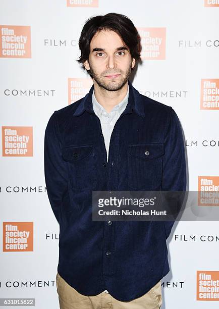 Director Alex Ross Perry attends the 2016 Film Society Of Lincoln Center & Film Comment Luncheon at Scarpetta on January 4, 2017 in New York City.