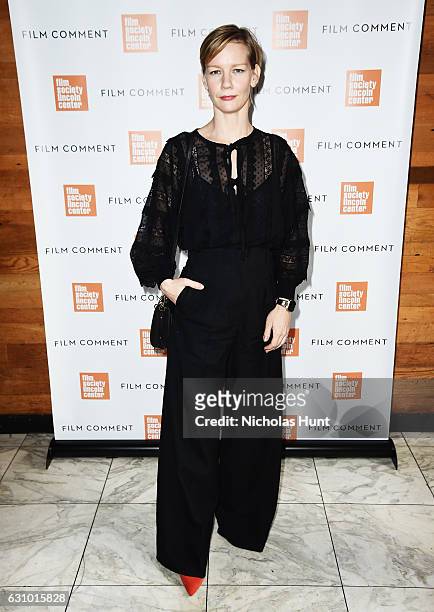 Actress Sandra Huller attends the 2016 Film Society Of Lincoln Center & Film Comment Luncheon at Scarpetta on January 4, 2017 in New York City.