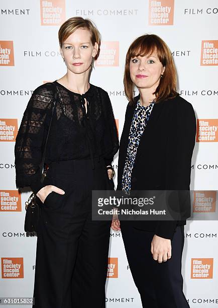 Actress Sandra Huller and Director Maren Ade attends the 2016 Film Society Of Lincoln Center & Film Comment Luncheon at Scarpetta on January 4, 2017...