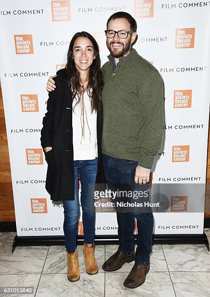 Mitchel Varisco and Director Clay Tweel attends the 2016 Film Society Of Lincoln Center & Film Comment Luncheon at Scarpetta on January 4, 2017 in...