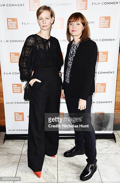 Actress Sandra Huller and Director Maren Ade attends the 2016 Film Society Of Lincoln Center & Film Comment Luncheon at Scarpetta on January 4, 2017...