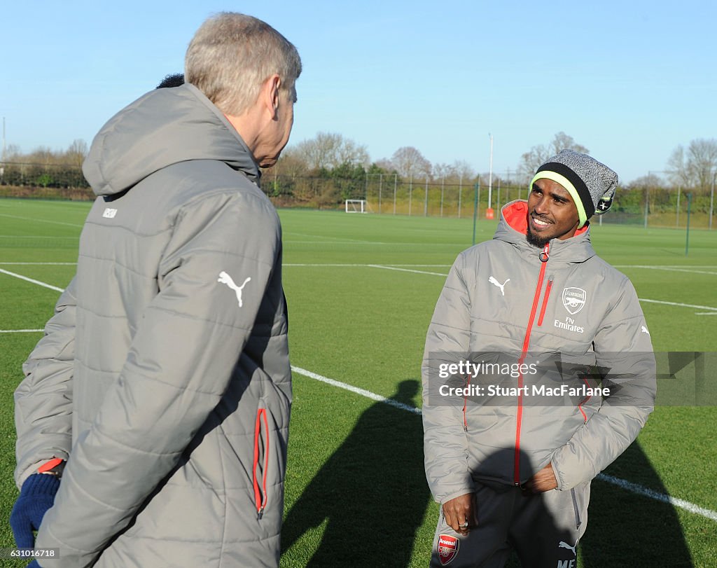 Sir Mo Farah Attends Arsenal Training Session