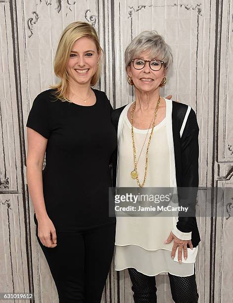 Laura Heywood and Rita Moreno attend the Build Presents Rita Moreno Discussing "One Day At A Time" at AOL HQ on January 5, 2017 in New York City.