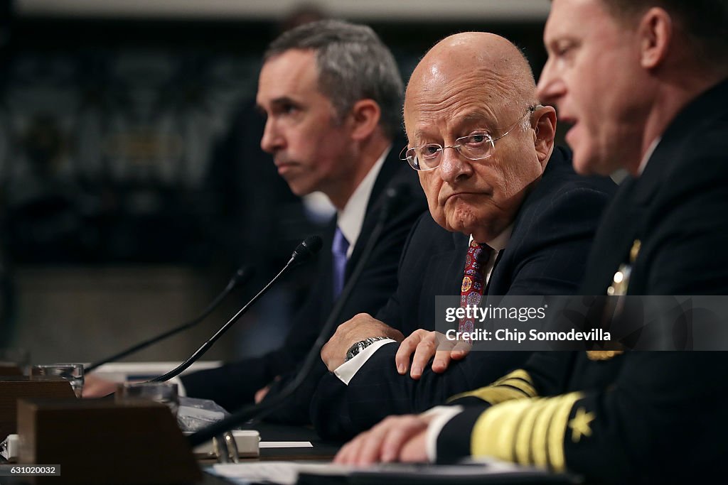 Director Of Nat'l Intelligence James Clapper Testifies To Senate Armed Services On Foreign Cyber Threats