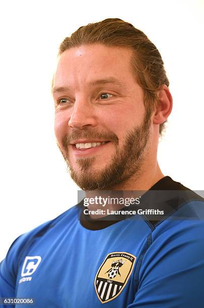 Alan Smith of Notts County speaks to the media during a Press Conference at Meadow Lane on January 5, 2017 in Nottingham, England.