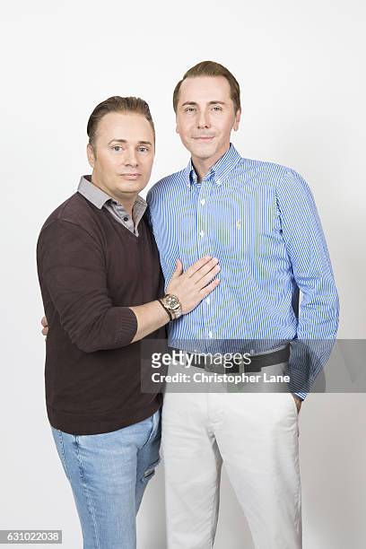 Barrie and Tony Drewitt-Barlow are photographed for Daily Mail on August 25, 2016 in Princeton, New Jersey.