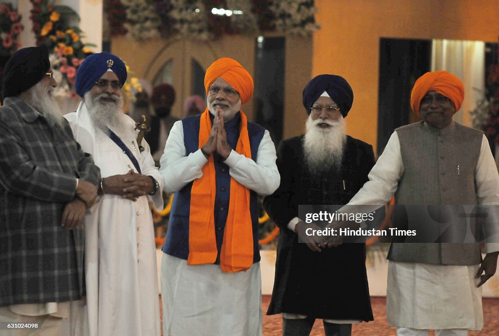 Prime Minister Narendra Modi Attends 350th Parkash Utsav Celebrations Of Guru Gobind Singh At Patna Sahib