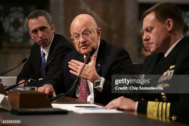 Defense Undersecretary for Intelligence Marcell Lettre II, Director of National Intelligence James Clapper and United States Cyber Command and...