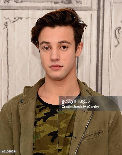 Cameron Dallas attends the Build Presents Cameron Dallas Discussing "Know Thy Selfie" at AOL HQ on January 5, 2017 in New York City.