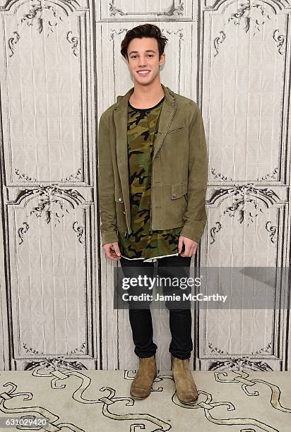 Cameron Dallas attends the Build Presents Cameron Dallas Discussing "Know Thy Selfie" at AOL HQ on January 5, 2017 in New York City.