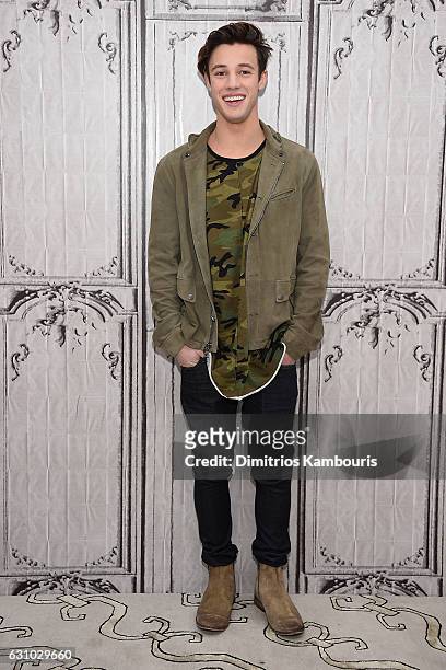 Cameron Dallas attends the Build Series "Know Thy Selfie" at AOL HQ on January 5, 2017 in New York City.