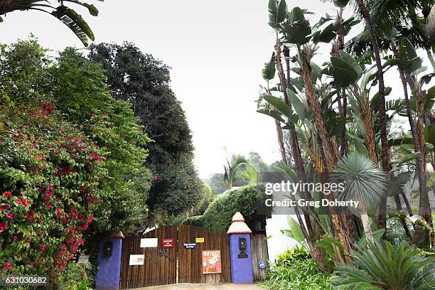 General view of the last known residence of actress Carrie Fisher January 5, 2017 in Beverly Hills, California. Fisher died December 27, 2016 after...