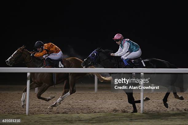 Stevie Donohoe riding Speedo Boy win The @totepoolracing Win Racing Tickets On Twitter Maiden Stakes at Chelmsford racecourse on January 5, 2017 in...