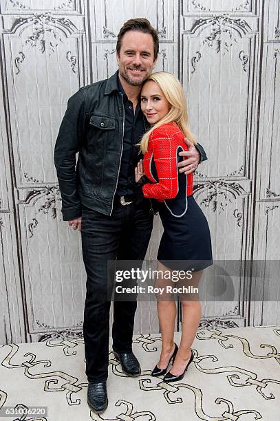 Charles Esten and Hayden Panettiere discuss "Nashville" with the Build Series at AOL HQ on January 5, 2017 in New York City.