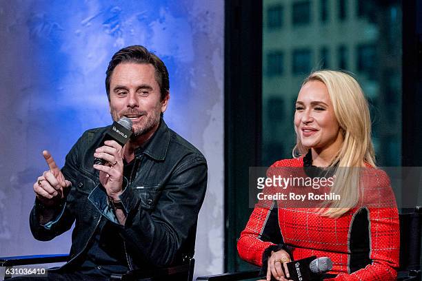 Charles Esten and Hayden Panettiere discuss "Nashville" with the Build Series at AOL HQ on January 5, 2017 in New York City.