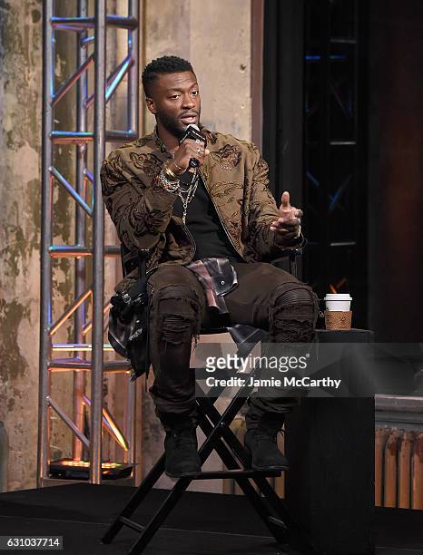 Aldis Hodge attends the Build Presents Aldis Hodge Discussing "Hidden Figures" at AOL HQ on January 5, 2017 in New York City.