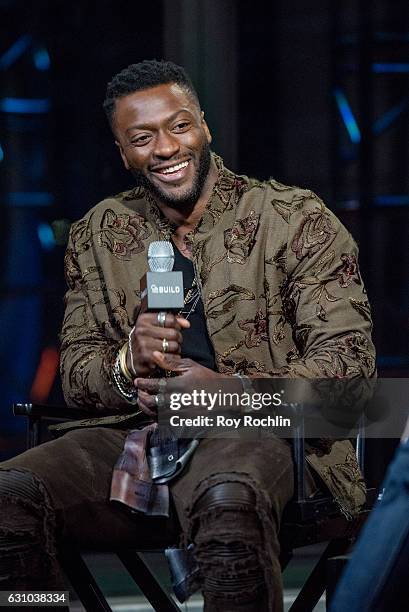 Aldis Hodge discusses "Hidden Figures" with the Build Series at AOL HQ on January 5, 2017 in New York City.