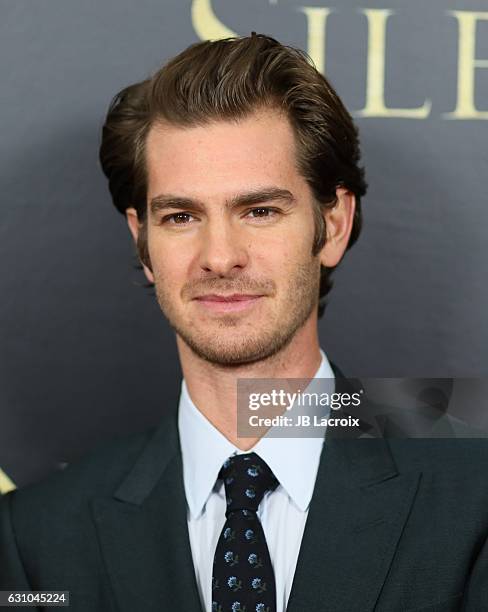 Andrew Garfield attends the premiere of Paramount Pictures' 'Silence' on January 5, 2017 in Los Angeles, California.