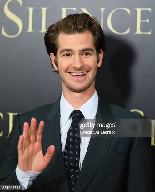 Andrew Garfield attends the premiere of Paramount Pictures' 'Silence' on January 5, 2017 in Los Angeles, California.