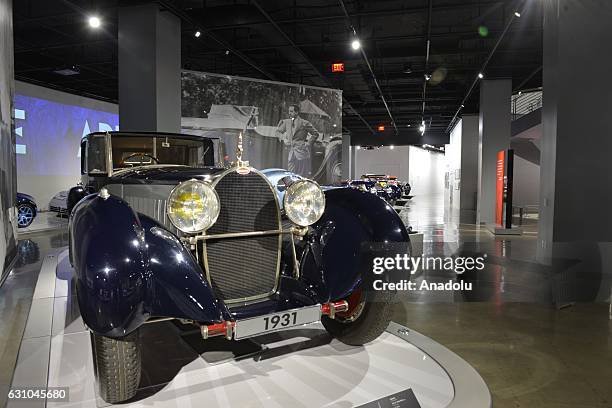 Los Angeles, United States A 1932, Bugatti Type 41 Royale by Binder shown at the Petersen Automotive Museum in Los Angeles, CA on December 5, 2017.