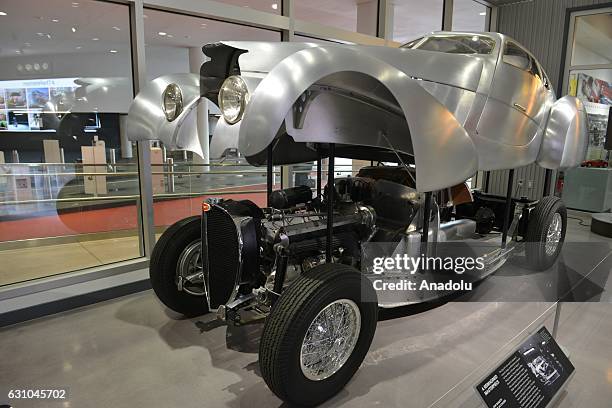 Los Angeles, United States A Type 64, 1939 Cahsis and re-imagined coachwork by ArtCenter Collage of Design students, is shown at the Petersen...