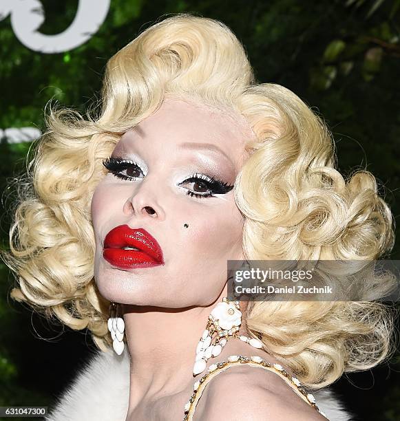 Amanda Lepore attends the Kiehl's Pure Vitality Launch Party at Bleecker Event Hall on January 5, 2017 in New York City.