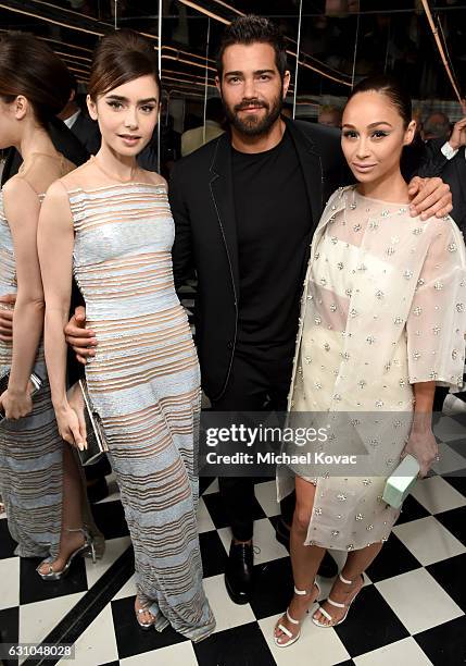 Actors Lily Collins, Jesse Metcalfe and Cara Santana attend W Magazine Celebrates the Best Performances Portfolio and the Golden Globes with Audi and...