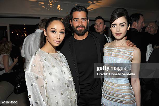 Actors Cara Santana, Jesse Metcalfe and Lily Collins attend W Magazine Celebrates the Best Performances Portfolio and the Golden Globes with Audi and...
