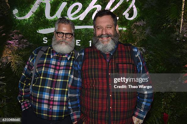 Jeffrey Costello and Robert Tagliapietra attend Kiehl's My Vitality Party at Bleecker Event Hall on January 5, 2017 in New York City.