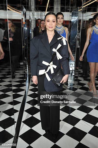 Actress China Chow attends W Magazine Celebrates the Best Performances Portfolio and the Golden Globes with Audi and Moet & Chandon at Chateau...