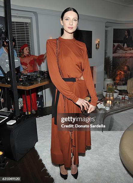 Actress Caitriona Balfe attends W Magazine Celebrates the Best Performances Portfolio and the Golden Globes with Audi and Moet & Chandon at Chateau...