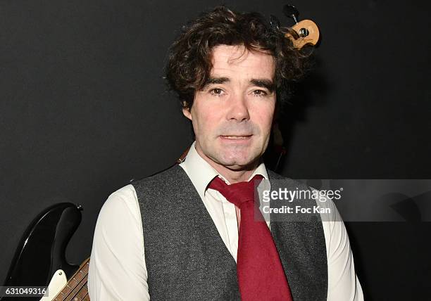 Plastician artist/"Post Bourgeoise musician" Olivier Urman attends the "Nuit Bruce Nauman" screening party and performance of Amelie Pironneau at la...