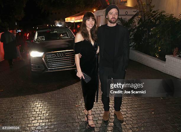 Actress Jessica Biel and singer/songwriter Justin Timberlake attend W Magazine's Best Performances Party at Chateau Marmont on January 5, 2017 in Los...