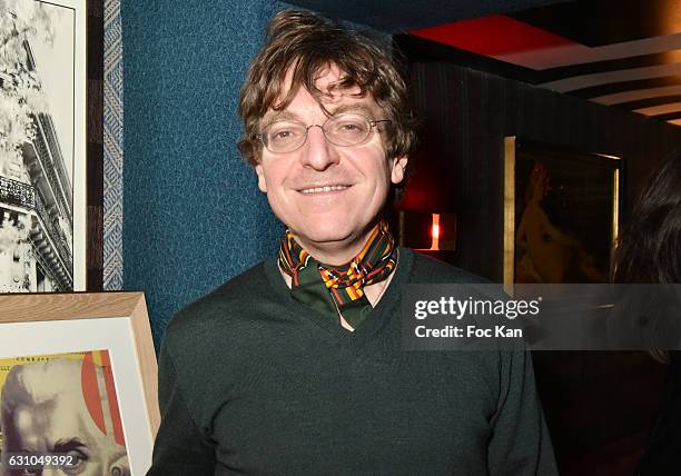 Youri Vincy director of Galerie Lara Vincy attends the "Nuit Bruce Nauman" screening party and performance of Amelie Pironneau at la Galerie du...